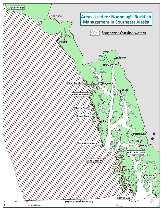 Southeast Alaska Nonpelagic Rockfish Sport Fishing Regulations For 2018